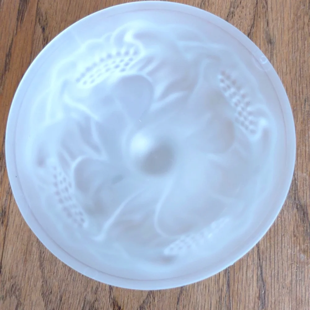 Avon Frosted Flower Pedestal Sherbet Glass Dish Cup